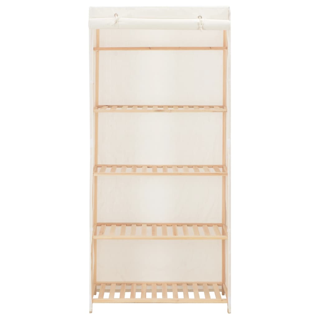 Garde-robe Blanc 79 x 40 x 170 cm Tissu Armoires vidaXL