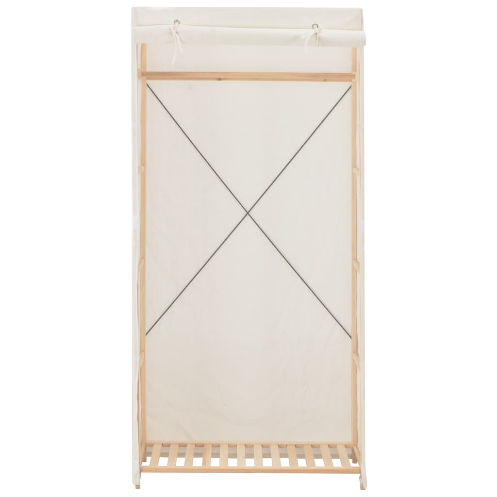 Garde-robe Blanc 79 x 40 x 170 cm Tissu Armoires vidaXL