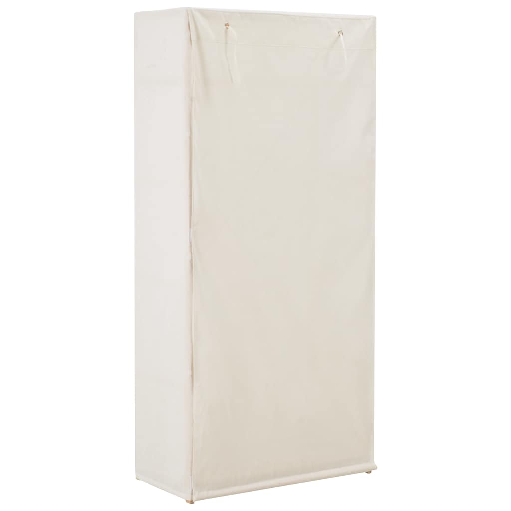 Garde-robe Blanc 79 x 40 x 170 cm Tissu - XIOS