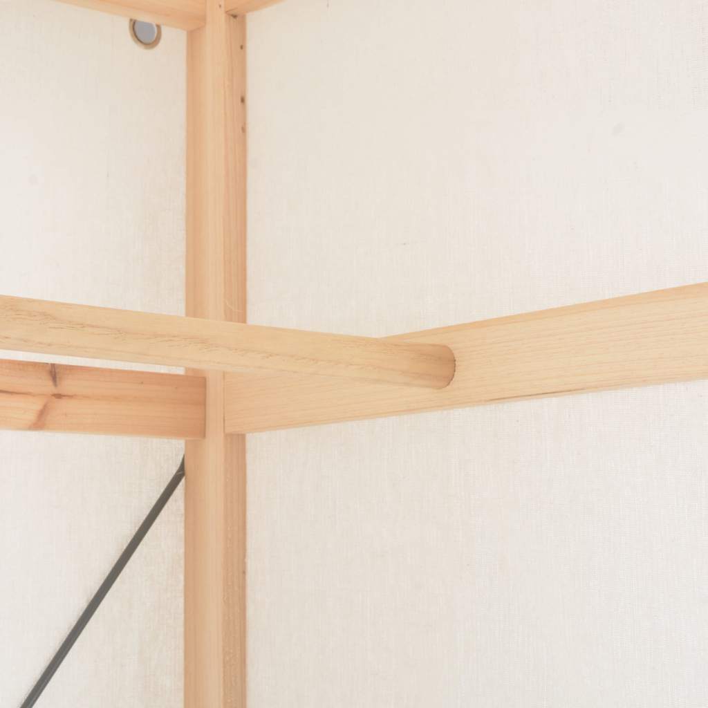 Garde-robe Blanc 79 x 40 x 170 cm Tissu - XIOS