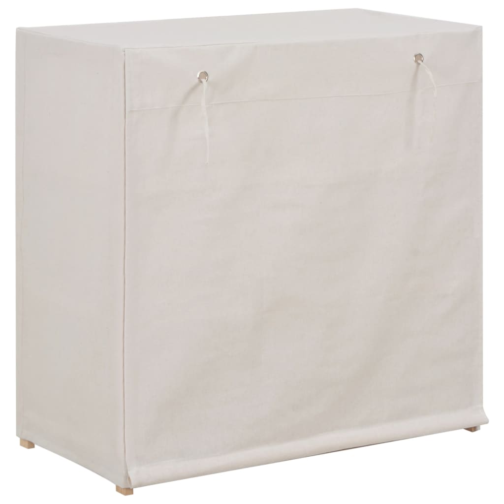 Armoire à chaussures avec housse Blanc 79x40x80 cm Tissu - XIOS