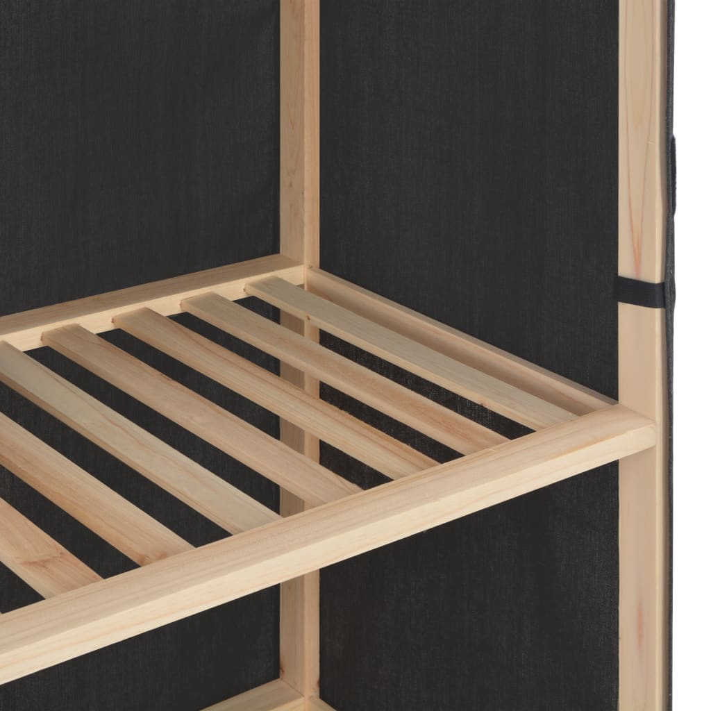Armoire à chaussures avec housse Gris 79x40x80 cm Tissu - XIOS