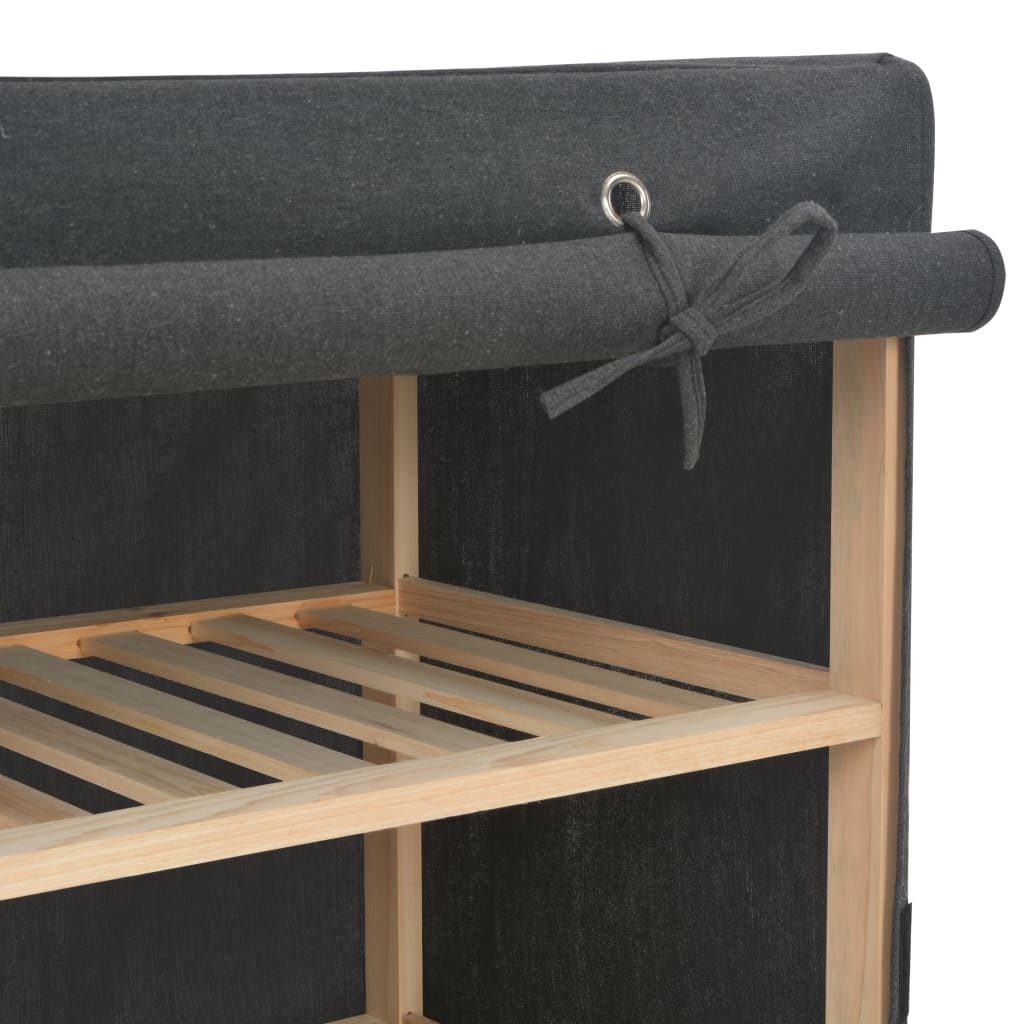 Armoire à chaussures avec housse Gris 79x40x80 cm Tissu - XIOS