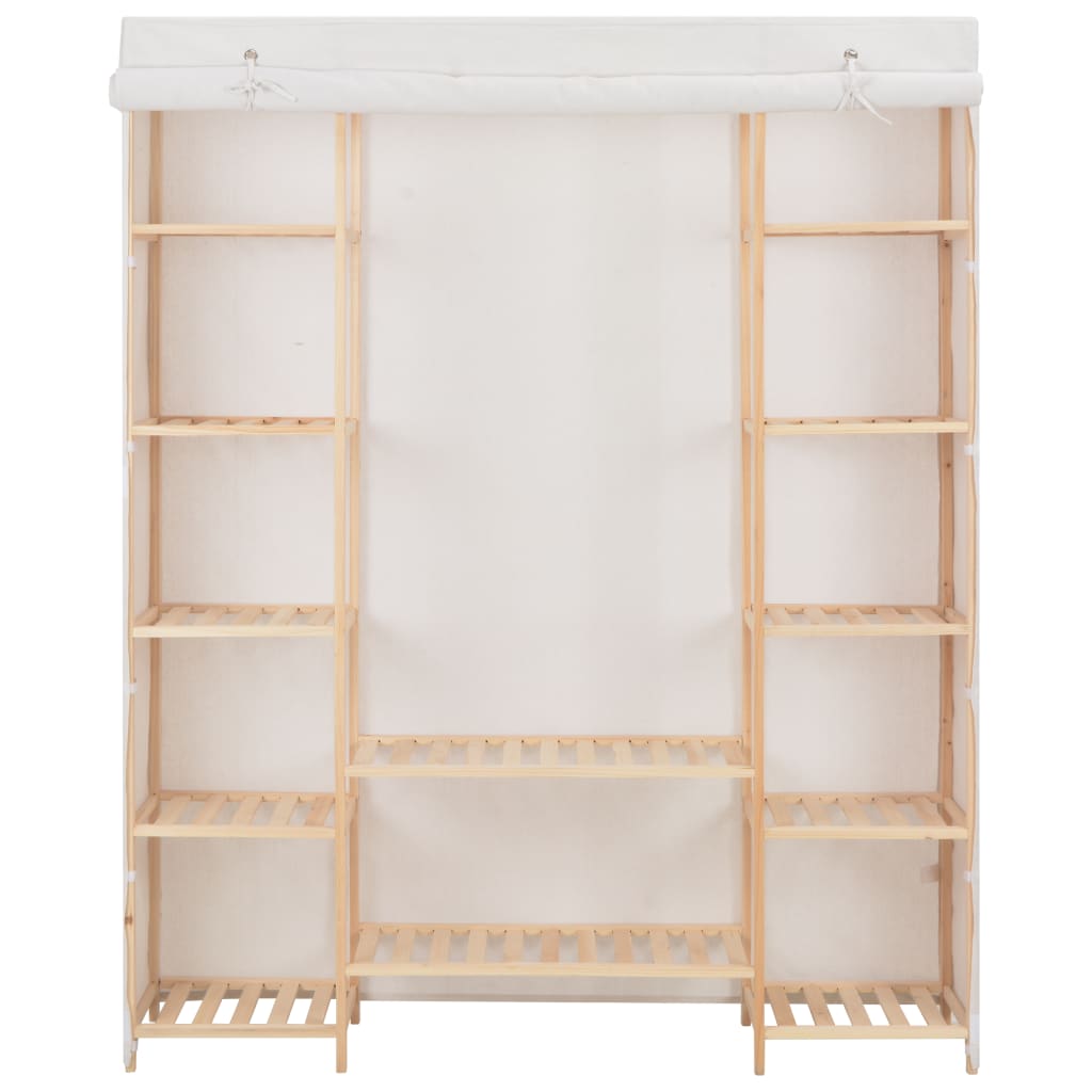 Garde-robe Blanc 135 x 40 x 170 cm Tissu Armoires vidaXL