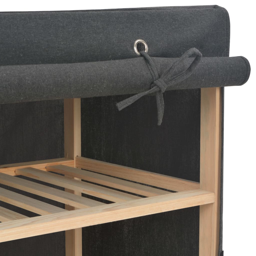 Garde-robe Gris 135 x 40 x 170 cm Tissu Armoires vidaXL