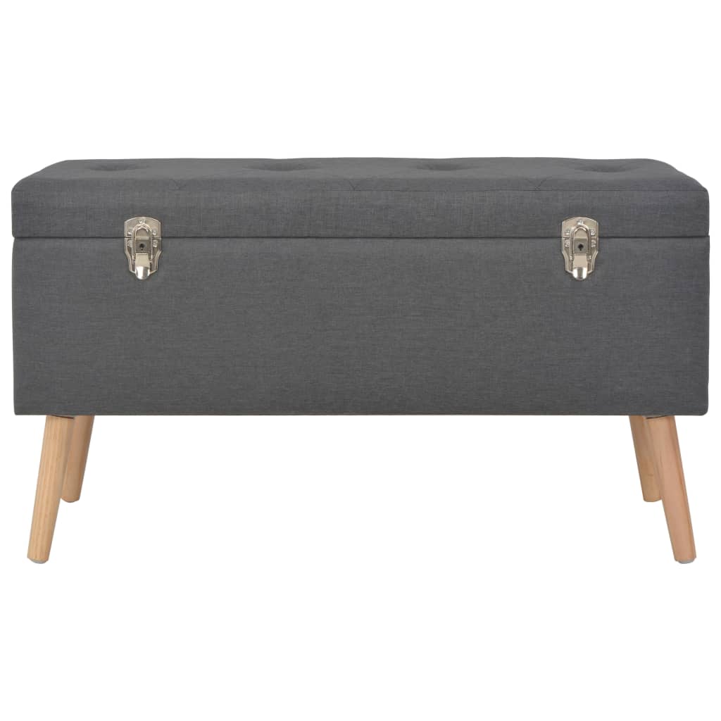 Tabourets de rangement lot de 3 Gris foncé Tissu - XIOS