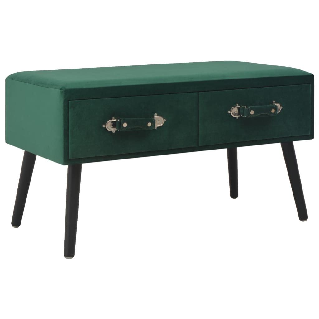 Table basse Vert 80x40x46 cm Velours - XIOS
