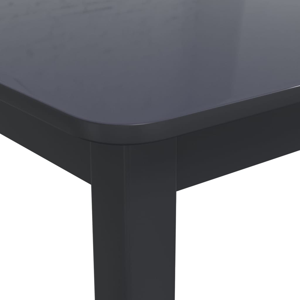Table de salle à manger Noir 114x71x75 cm Bois d'hévéa massif - XIOS