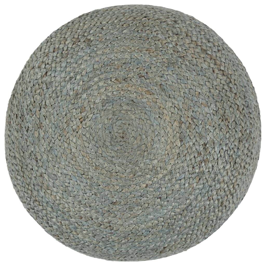 Pouf fait à la main Vert olive 45 x 30 cm Jute - XIOS