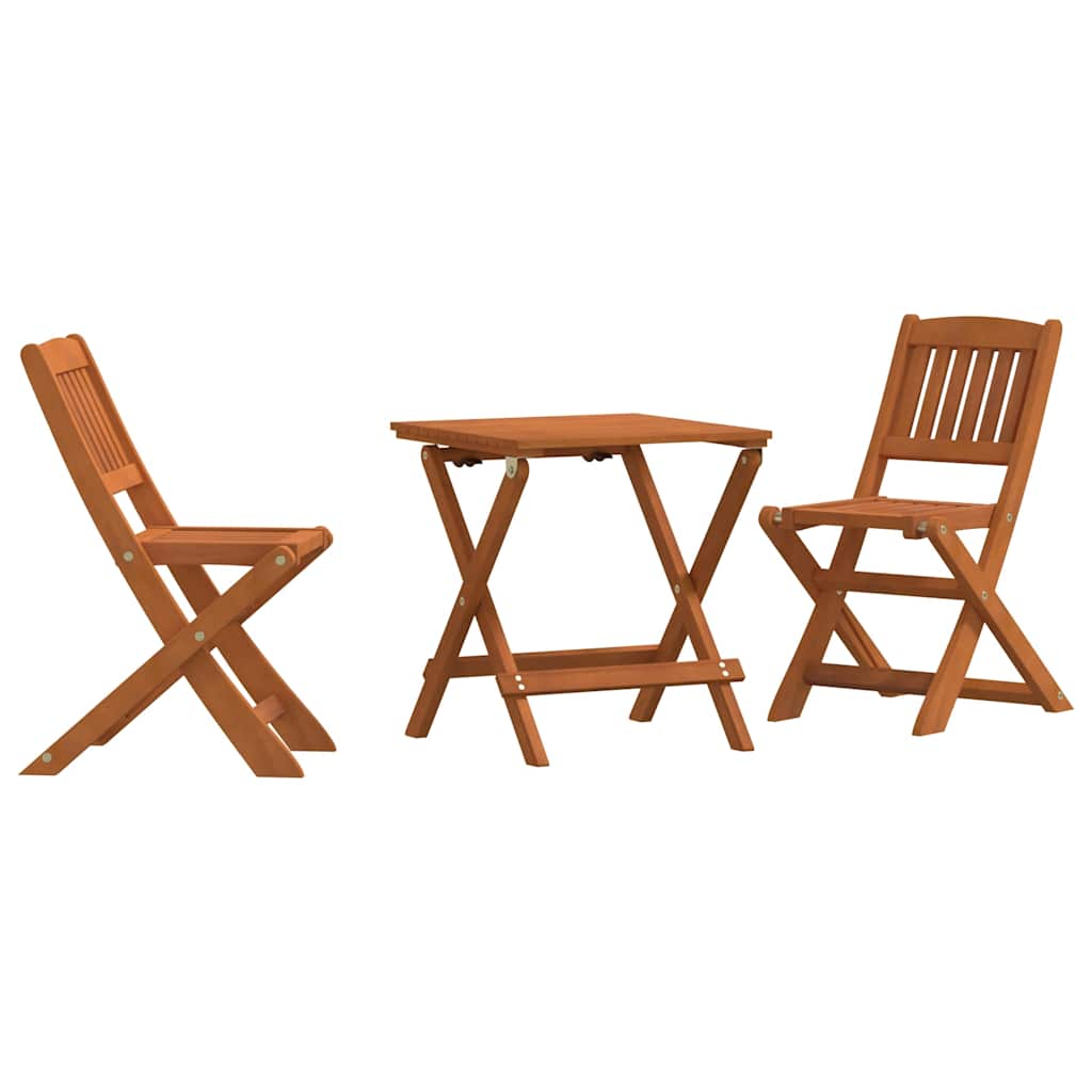 Ensemble de bistro 3 pcs pour enfants Bois d'eucalyptus solide - XIOS
