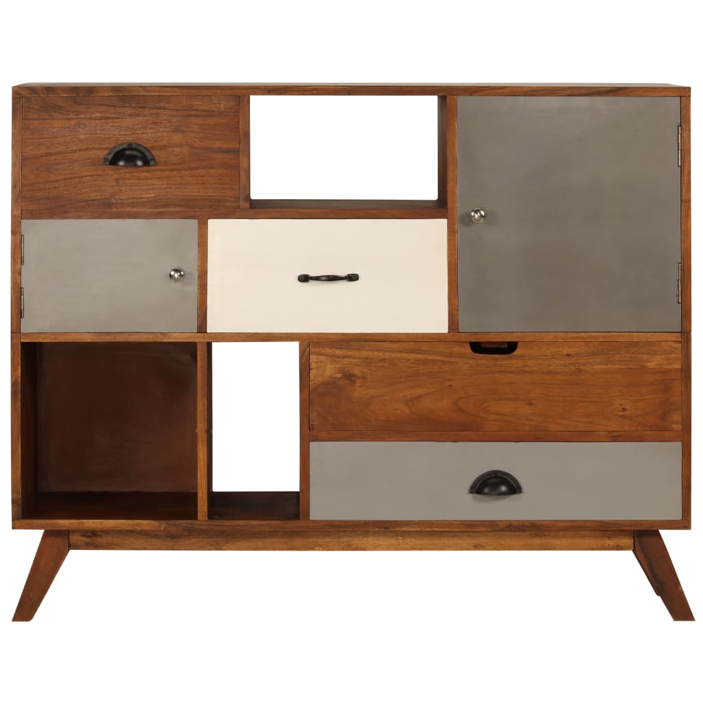 Buffet 115x35x86 cm Bois solide d'acacia - XIOS