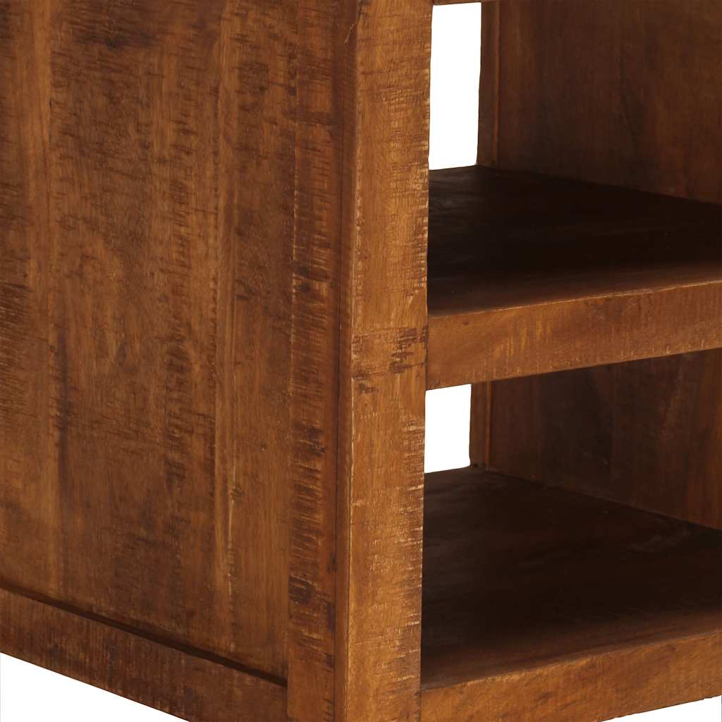 Table basse avec 2 tiroirs 90x40x50 cm bois solide de manguier - XIOS
