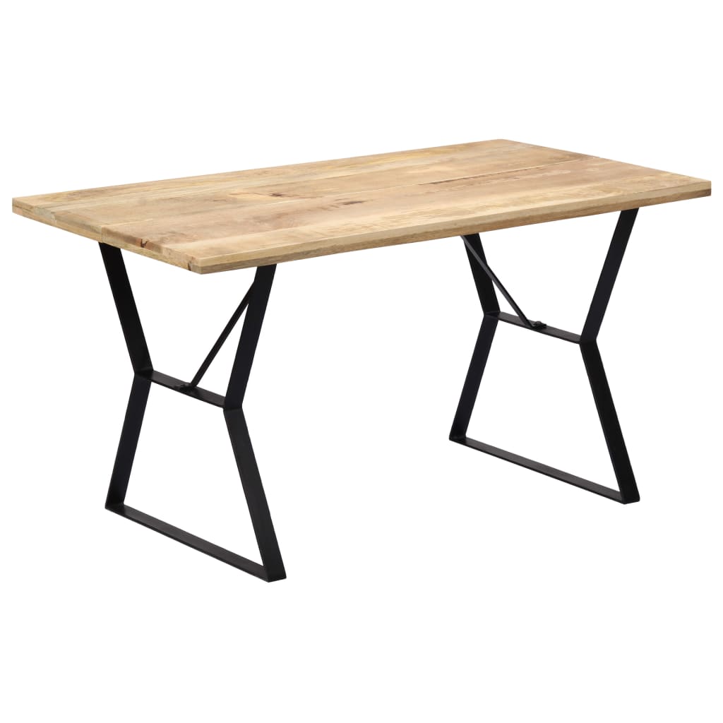 Table à manger 140x80x76 cm Bois de manguier massif - XIOS
