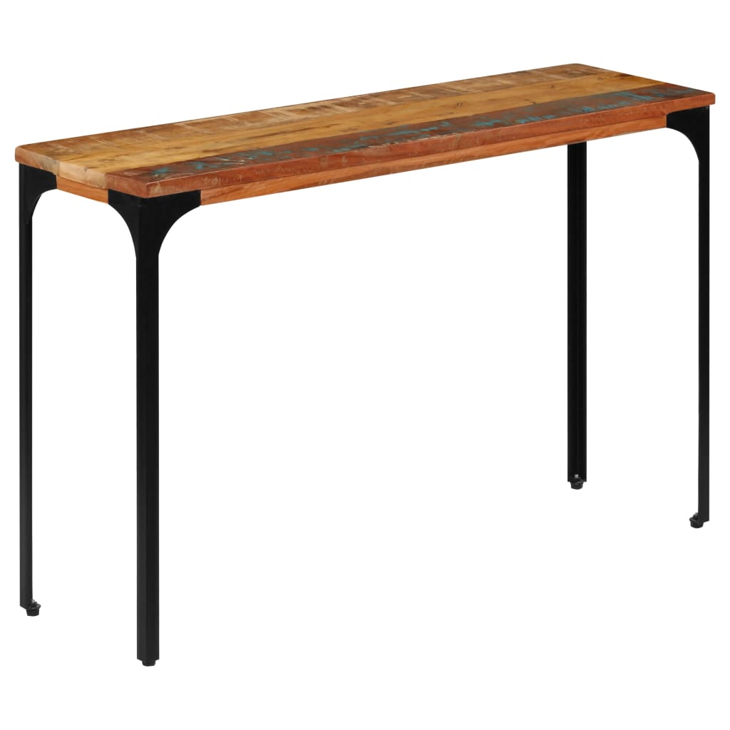 Table console 120 x 35 x 76 cm Bois de récupération massif - XIOS