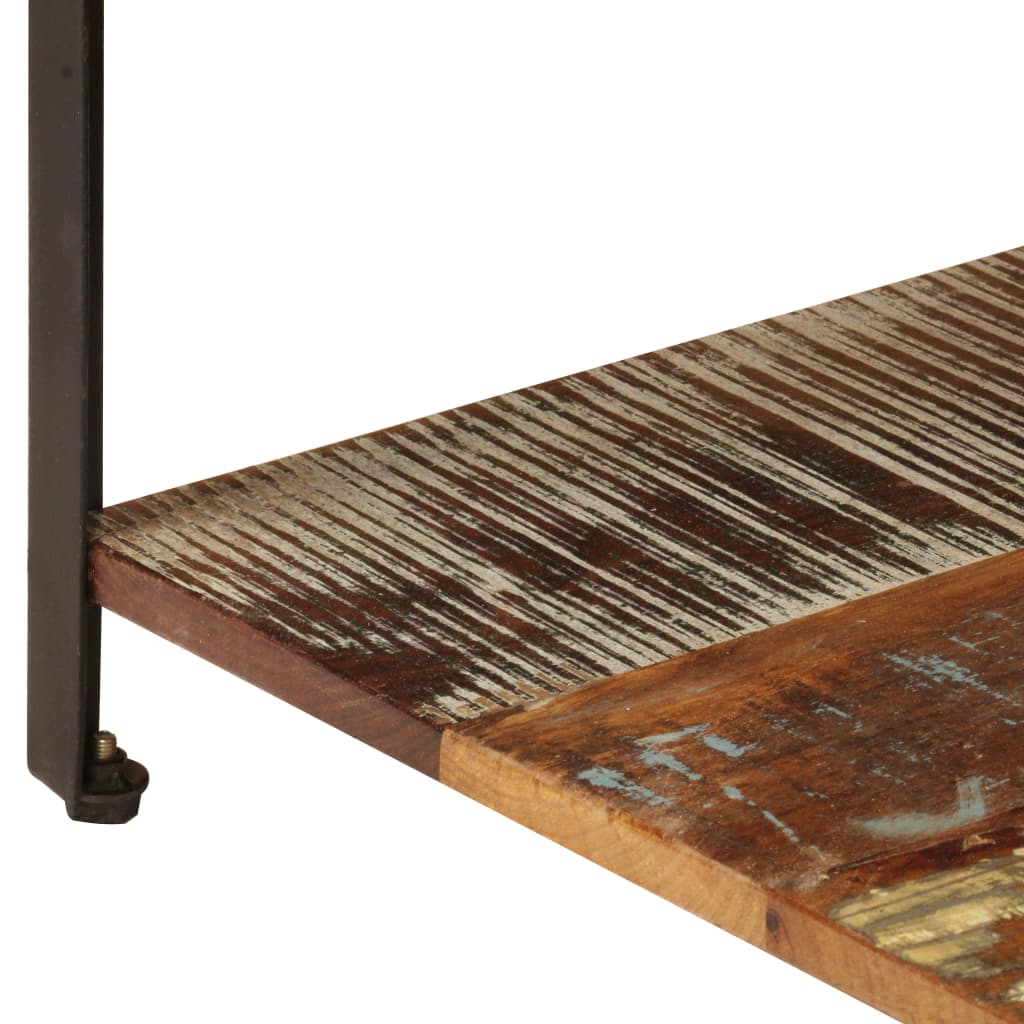 Table basse et étagère 100x60x35 cm Bois de récupération solide - XIOS