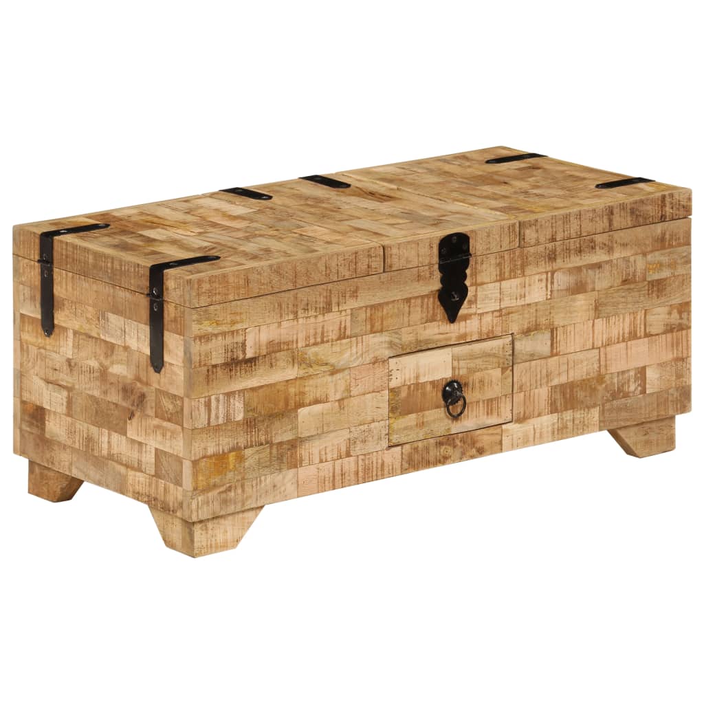 Table basse Bois de manguier massif 80x40x35 cm - XIOS