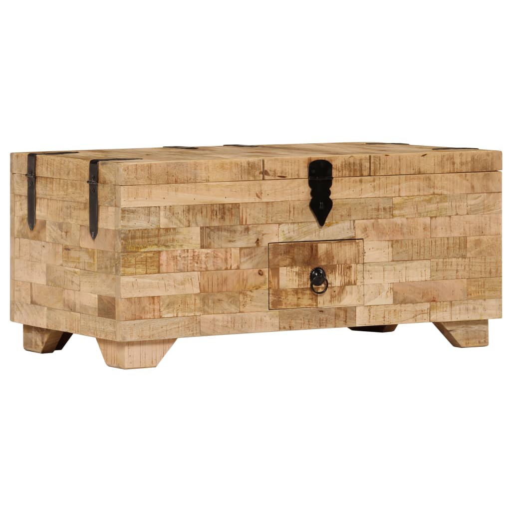 Table basse Bois de manguier massif 80x40x35 cm - XIOS