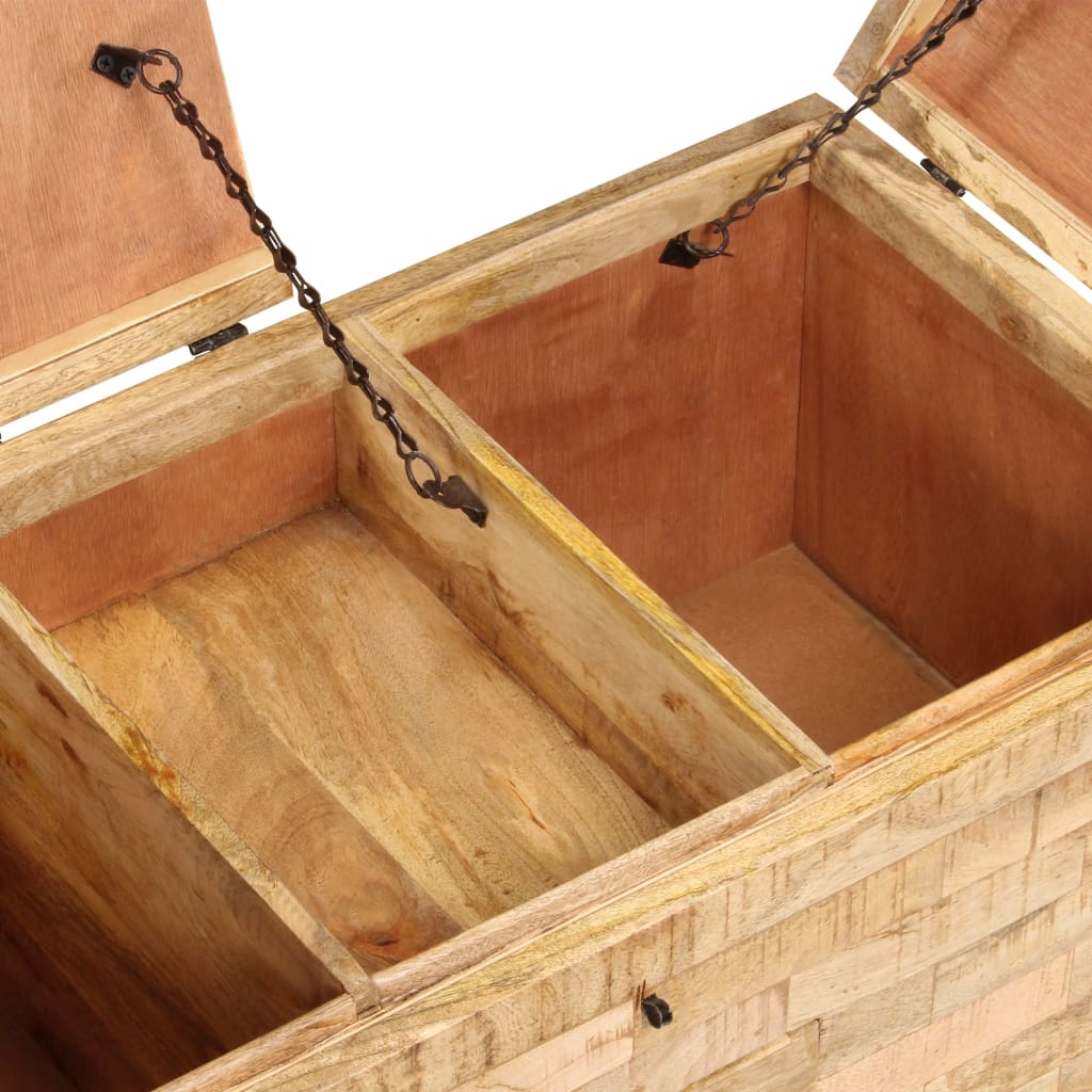 Table basse Bois de manguier massif 80x40x35 cm - XIOS