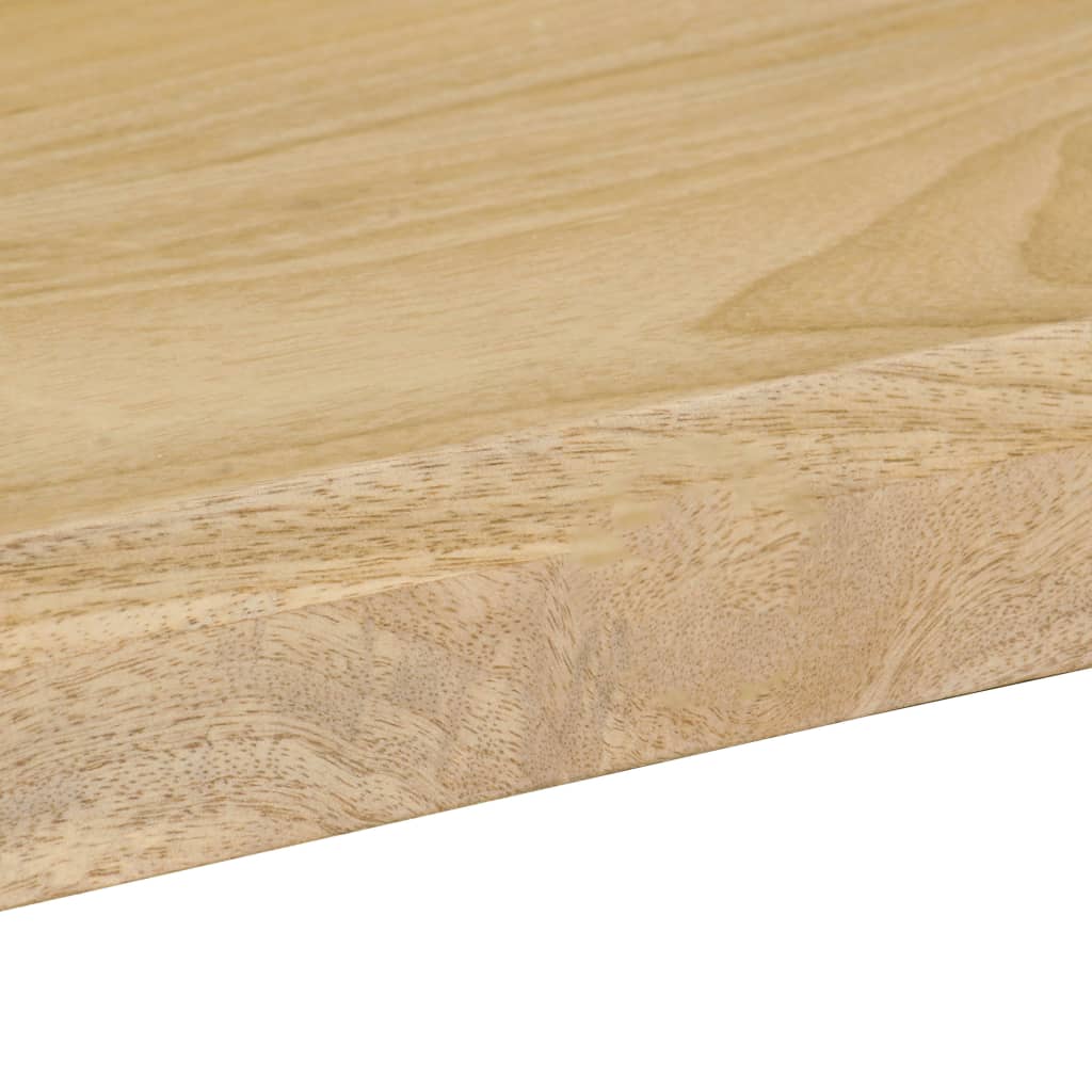 Table à manger 115x55x76 cm Bois de manguier massif et acier - XIOS