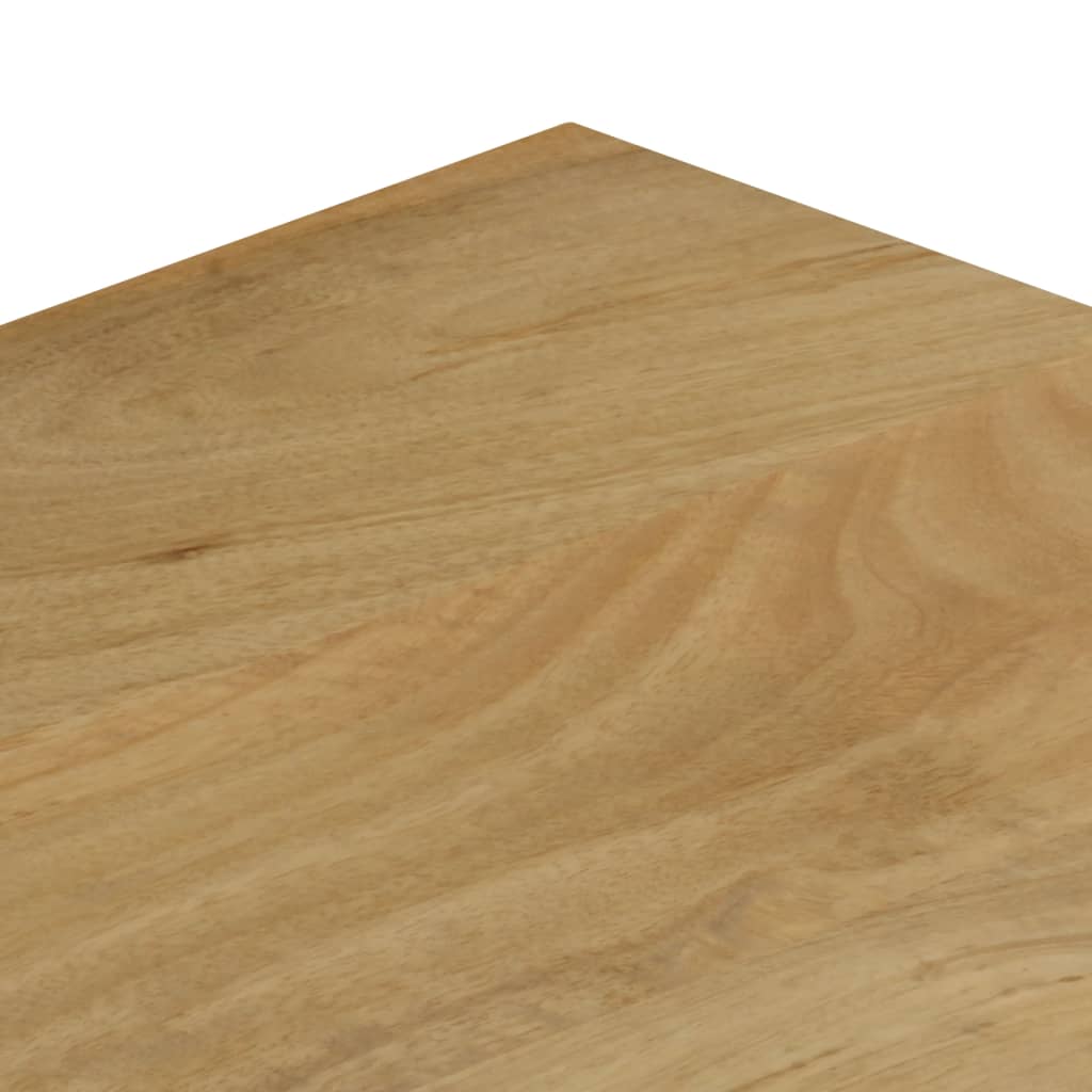 Table basse 100x50x35 cm Bois de manguier solide et acier - XIOS