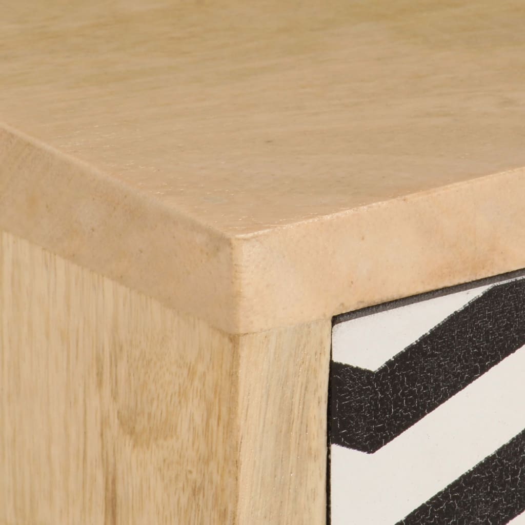 Meuble TV 120x30x40 cm Bois massif de manguier - XIOS