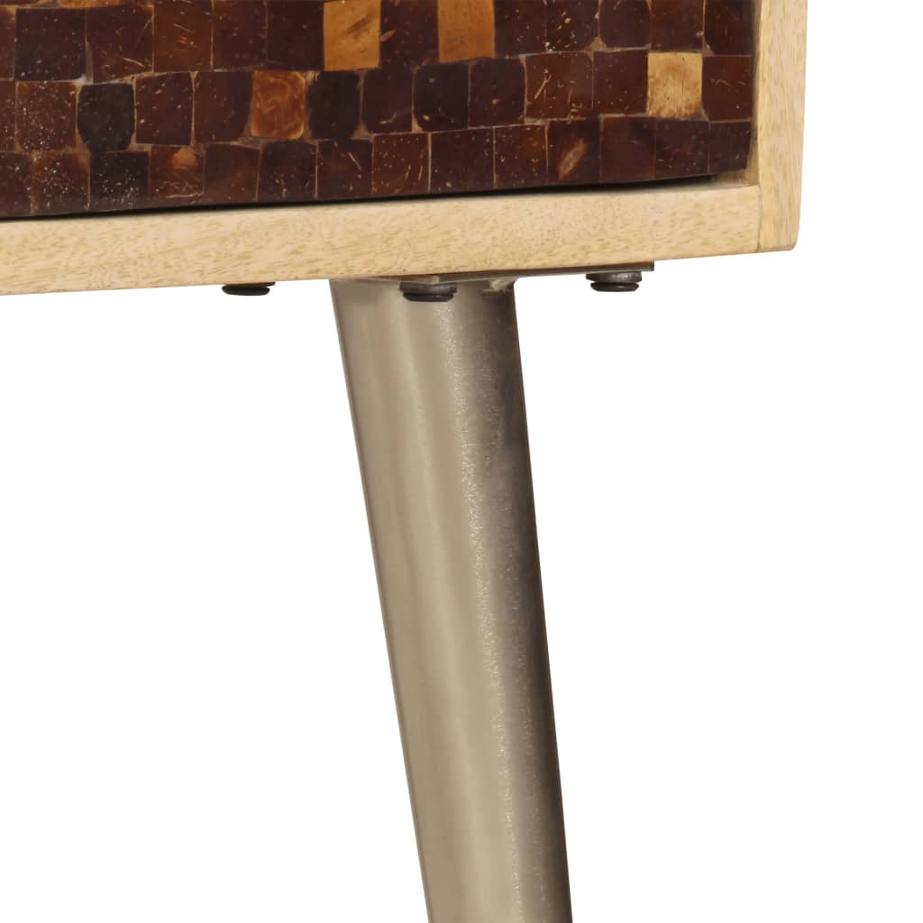 Buffet 120x30x75 cm bois de manguier massif - XIOS