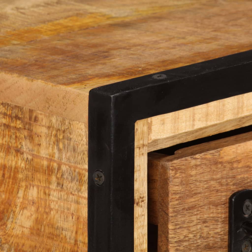 Meuble TV avec tiroirs 120x30x40 cm Bois massif de manguier - XIOS