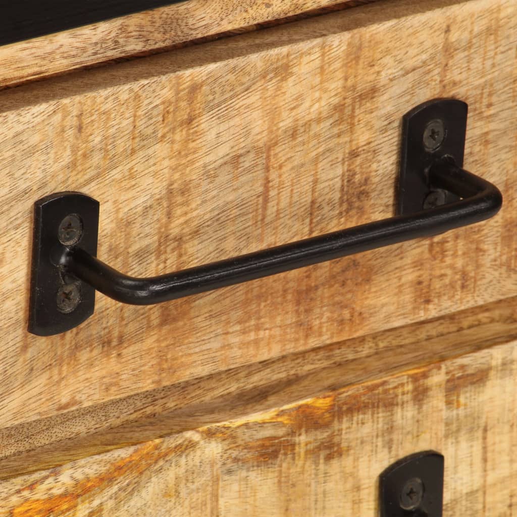 Meuble TV avec tiroirs 120x30x40 cm Bois massif de manguier - XIOS