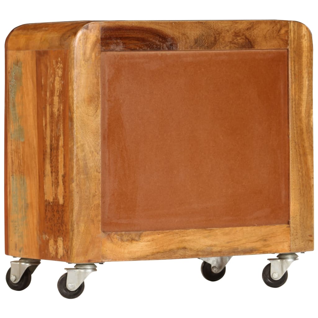 Table de chevet 50 x 30 x 50 cm Bois de récupération massif - XIOS