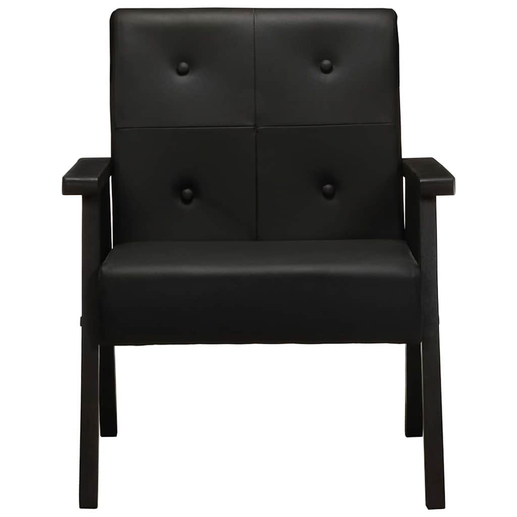 Fauteuil noir cuir véritable - XIOS