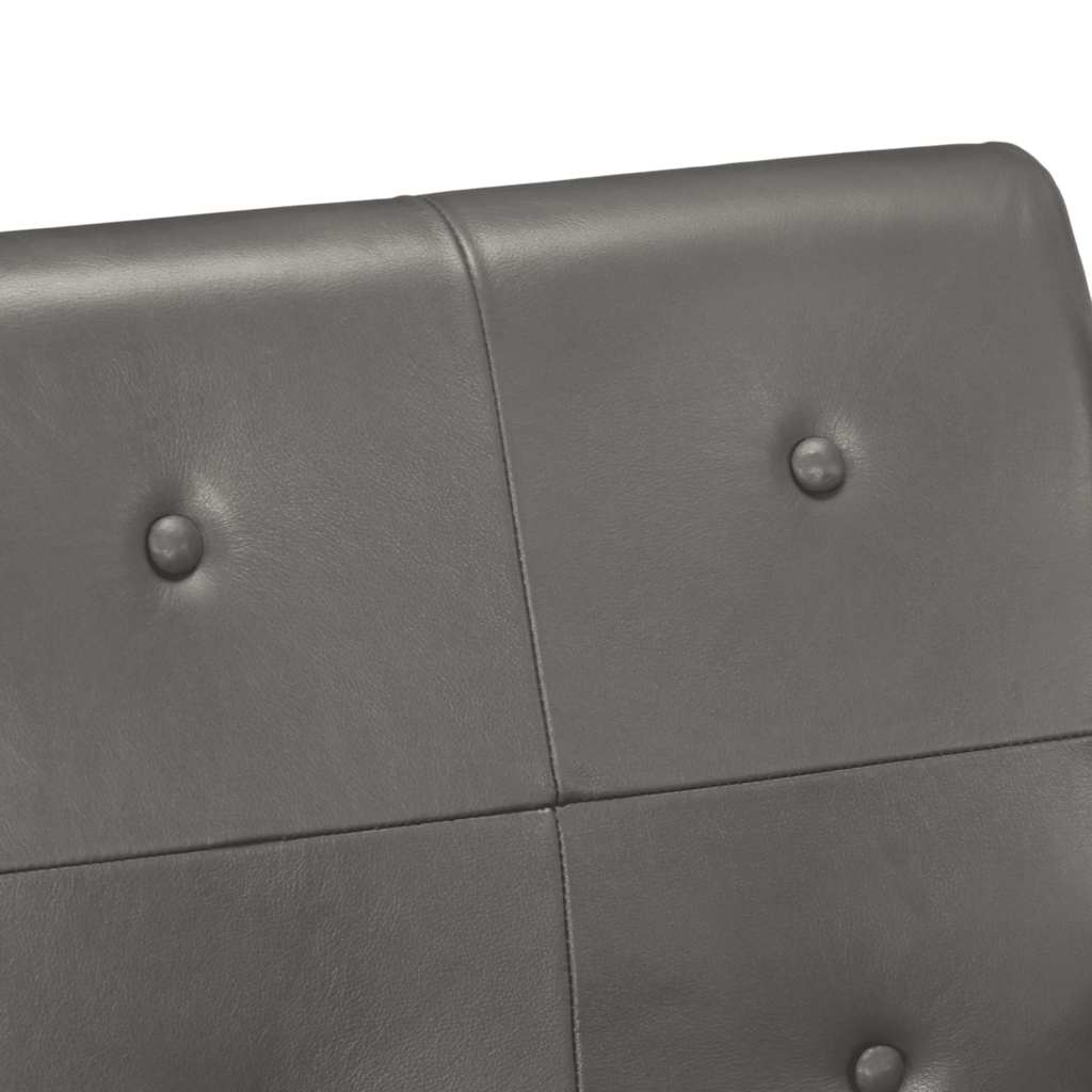 Fauteuil gris cuir véritable - XIOS