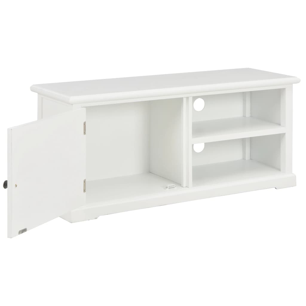 Meuble TV Blanc 90x30x40 cm Bois - XIOS