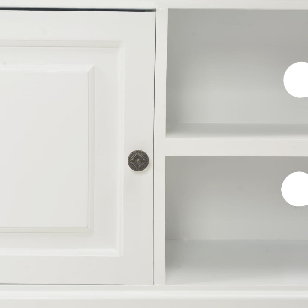 Meuble TV Blanc 90x30x40 cm Bois - XIOS