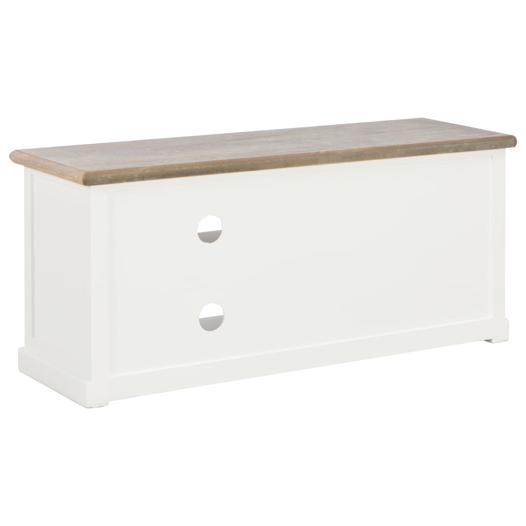 Meuble TV Blanc 90x30x40 cm Bois - XIOS