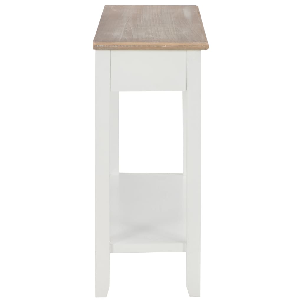 Table console Blanc 110x35x80 cm Bois - XIOS