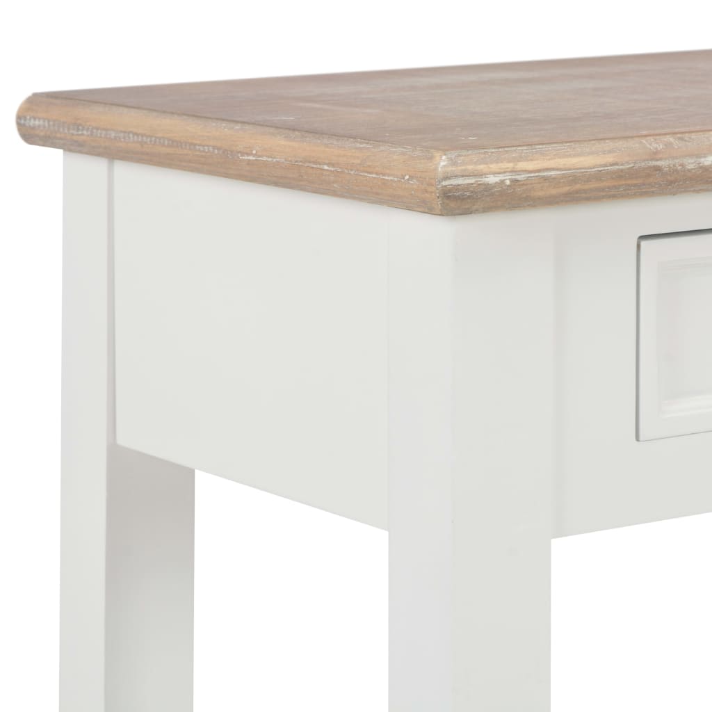 Table console Blanc 110x35x80 cm Bois - XIOS
