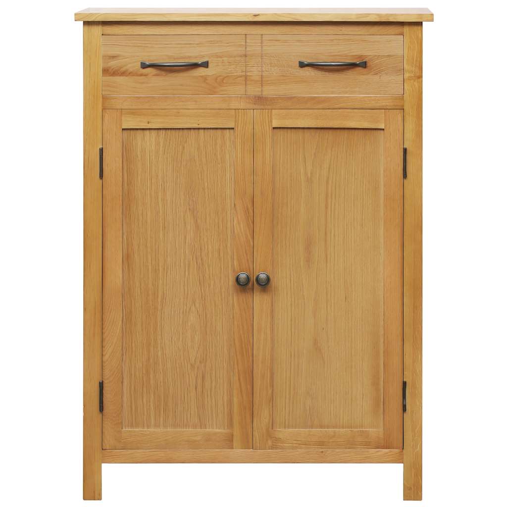Armoire à chaussures 76x37x105 cm Bois de chêne solide - XIOS