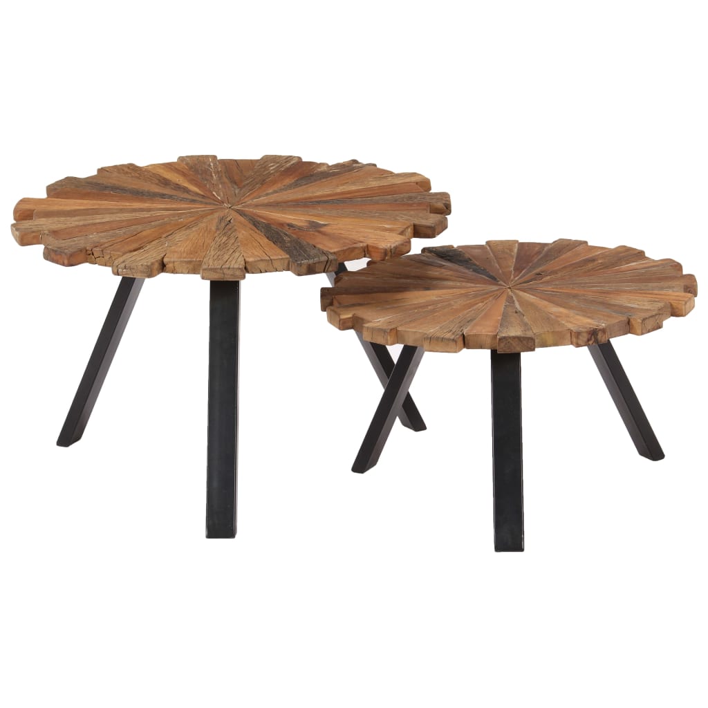 Tables basses 2 pcs Bois de récupération massif - XIOS