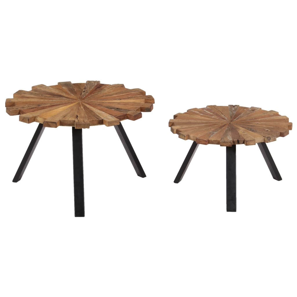 Tables basses 2 pcs Bois de récupération massif - XIOS