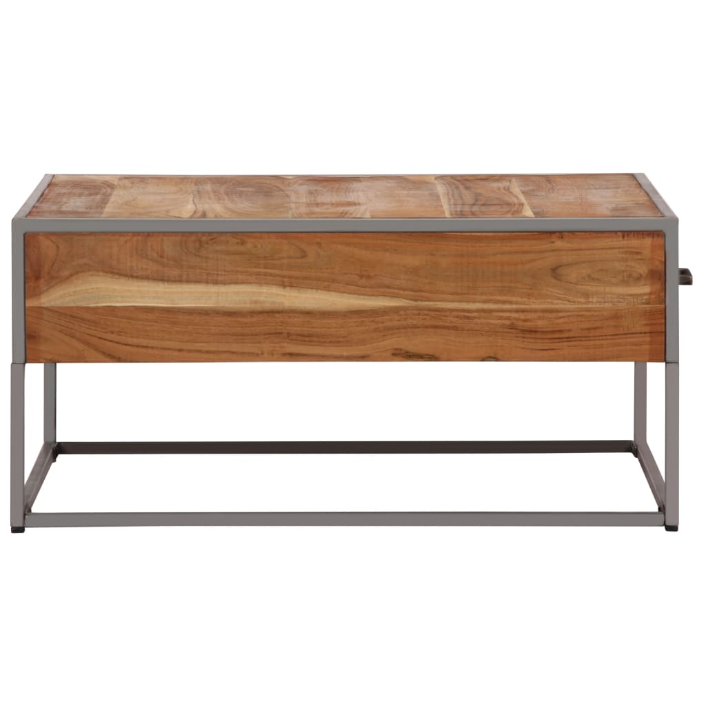 Table basse 75x75x35 cm Bois solide d'acacia - XIOS