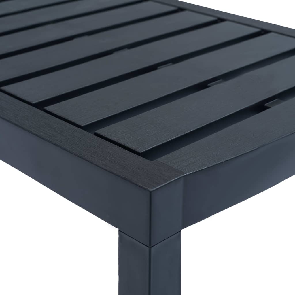 Salon de jardin 3 pcs Plastique Anthracite - XIOS
