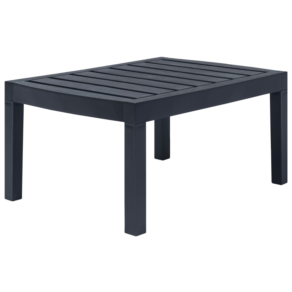 Salon de jardin 3 pcs Plastique Anthracite - XIOS