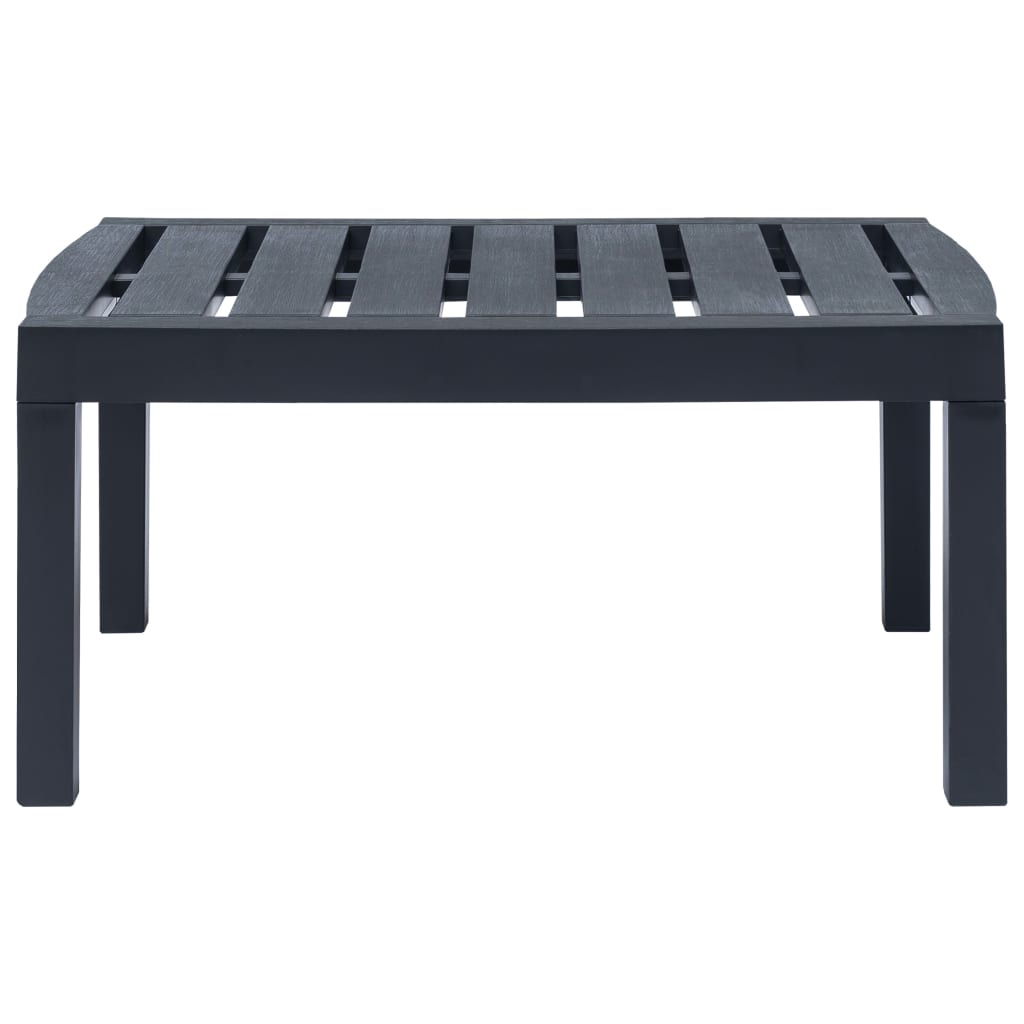 Salon de jardin 3 pcs Plastique Anthracite - XIOS