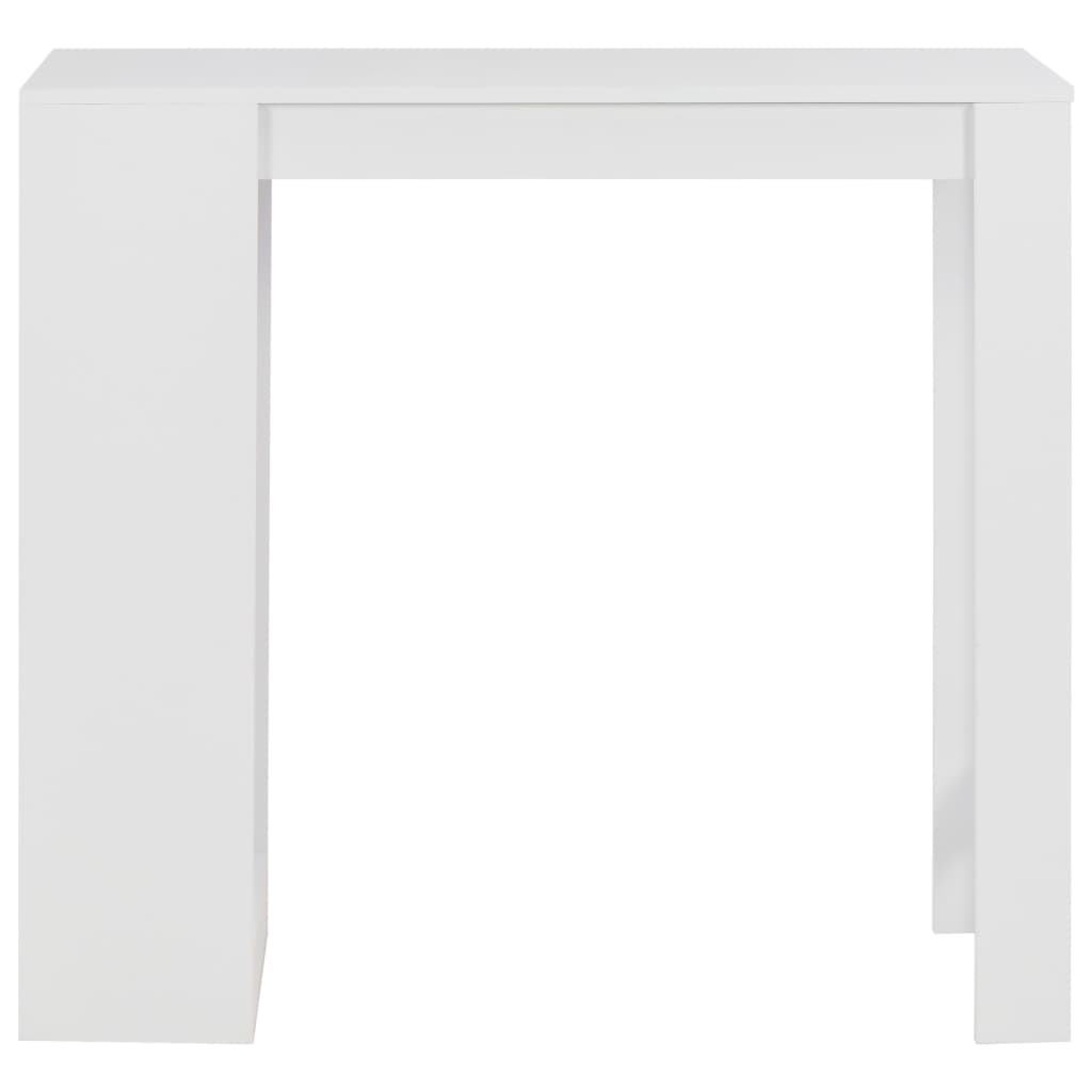 Table de bar avec étagère Blanc 110x50x103 cm - XIOS