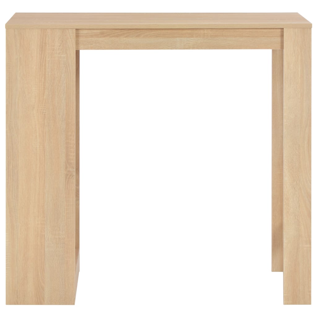 Table de bar avec étagère Chêne 110x50x103 cm - XIOS