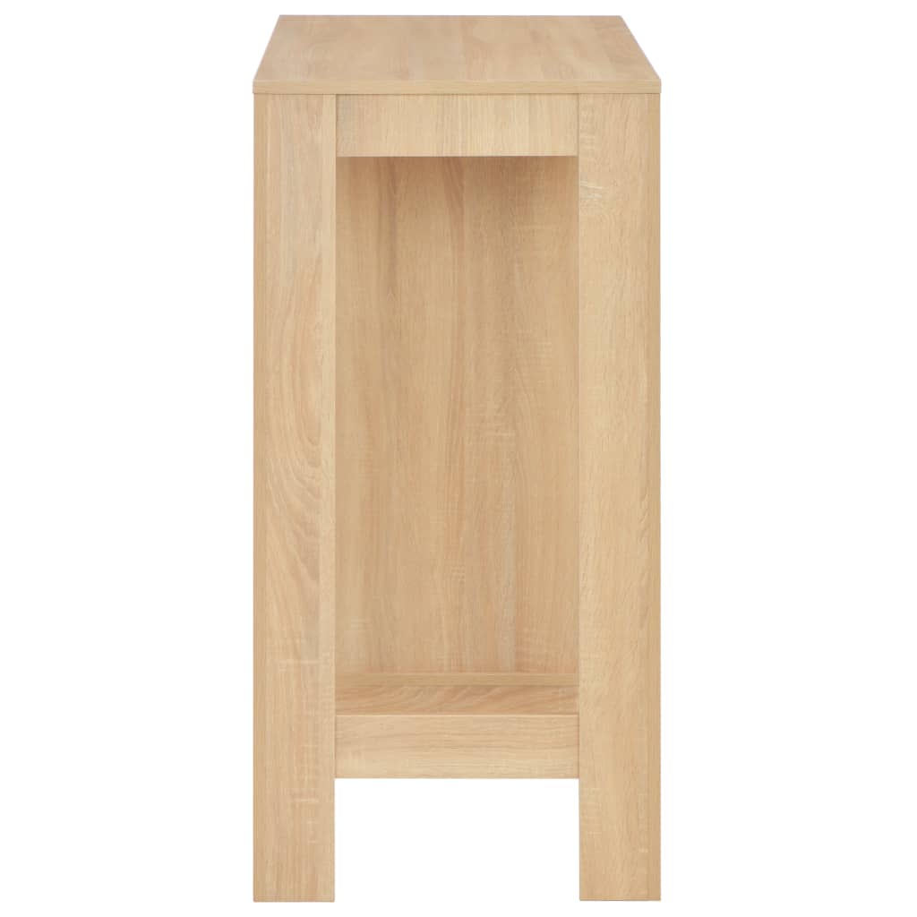Table de bar avec étagère Chêne 110x50x103 cm - XIOS