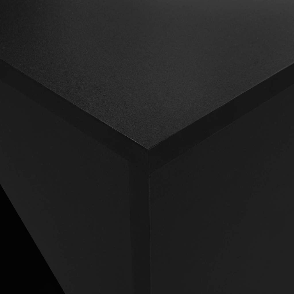 Table de bar avec armoire Noir 115x59x200 cm - XIOS