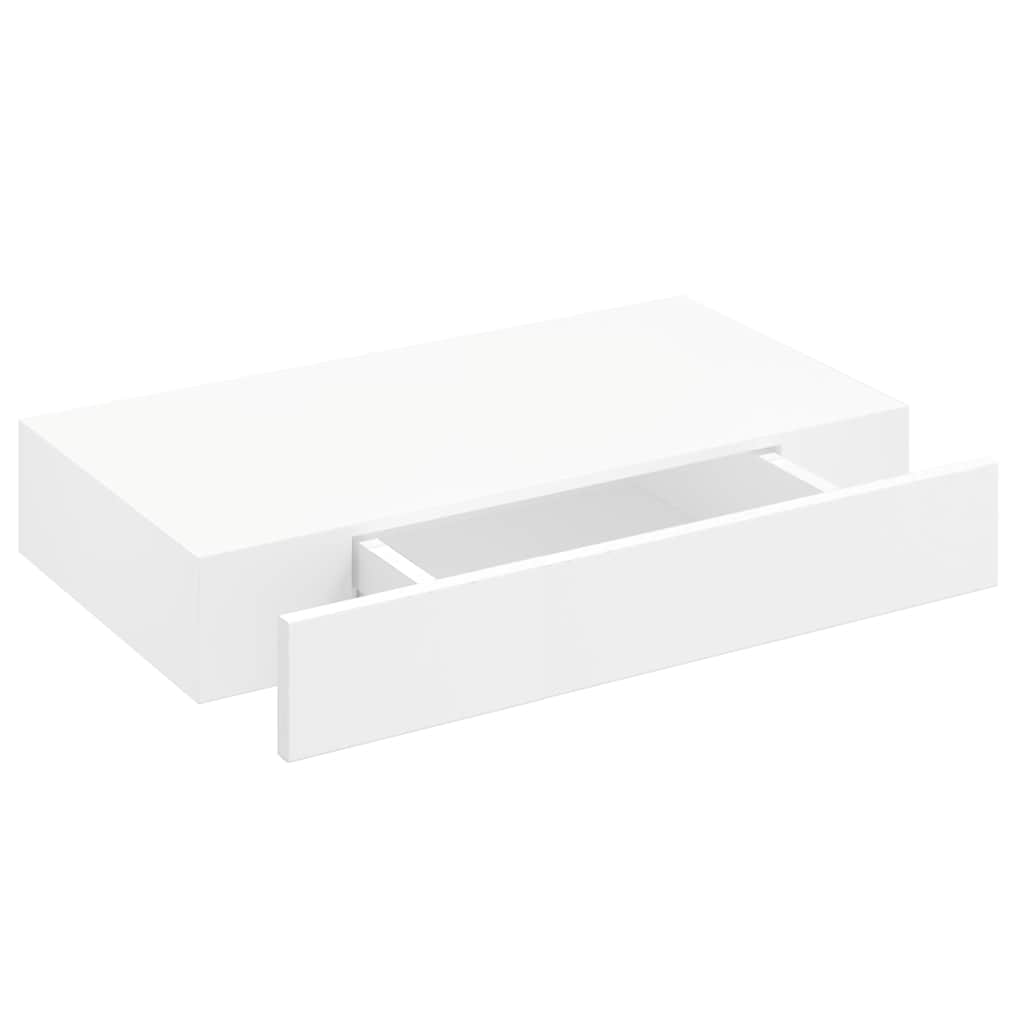 Étagères murales avec tiroirs 2 pcs Blanc 48 cm - XIOS