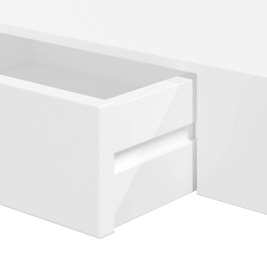 Étagères murales avec tiroirs 2 pcs Blanc 48 cm - XIOS