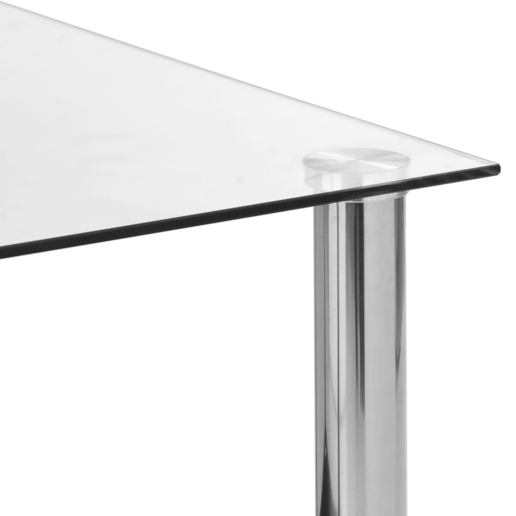 Table d'appoint Transparent 45x50x45 cm Verre trempé - XIOS